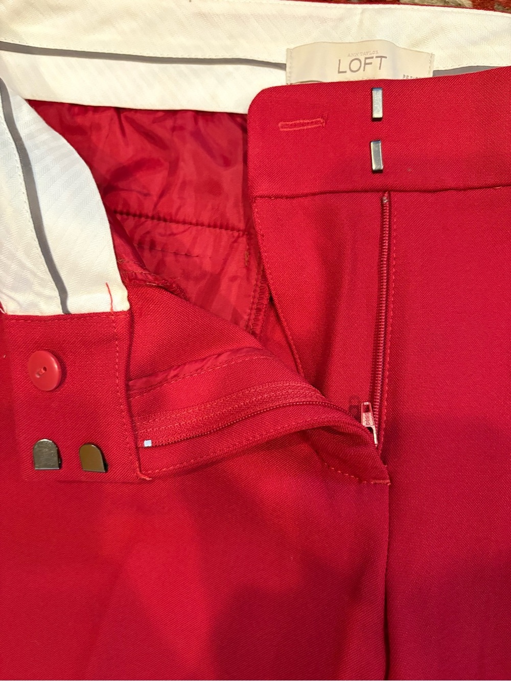 Ann Taylor Loft Red Pants - Picture 3 of 5